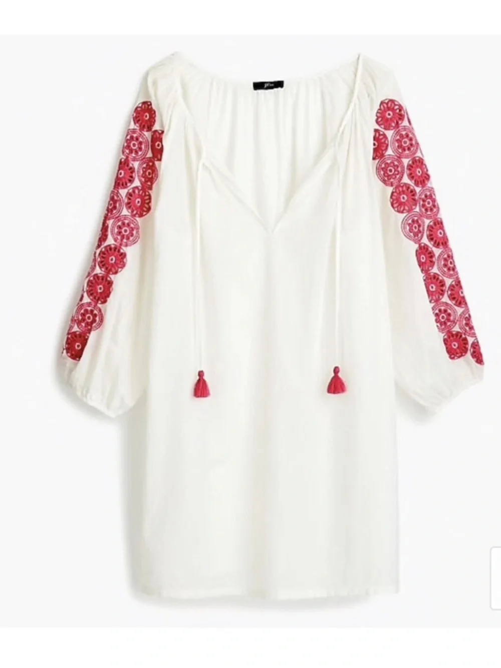J. Crew Eyelet Floral Beach Tunic Coverup Dress Size Small